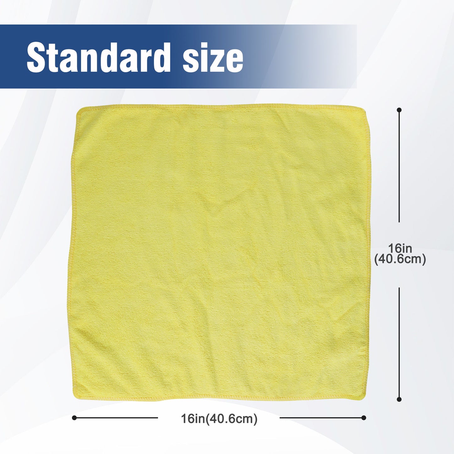 Multifunctional Microfiber Towel For Car Cleaning, Kitchen & Glass Scrubbing - Yellow Daily Nest