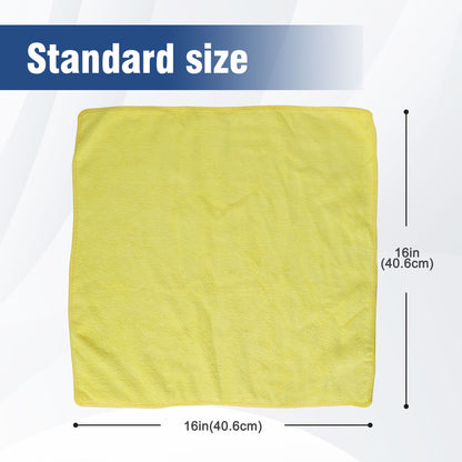 Multifunctional Microfiber Towel For Car Cleaning, Kitchen & Glass Scrubbing - Yellow Daily Nest