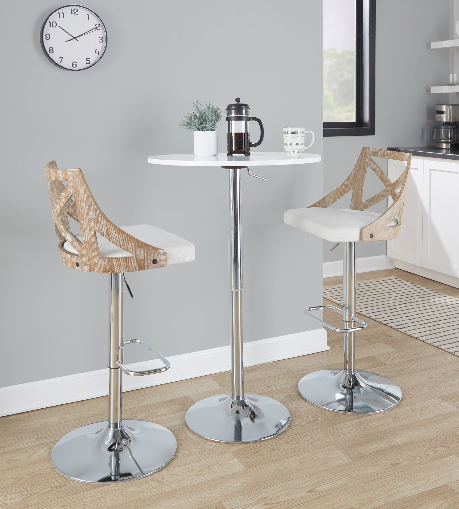 Elia - Contemporary Adjustable Bar Table Lumi Source