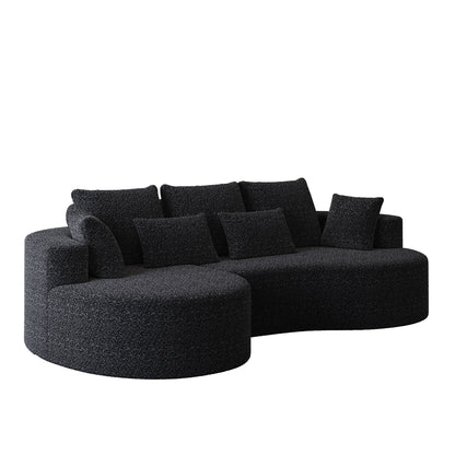 Curved Oversized Sectional Sofa With Extra Deep Seat Home Essentials