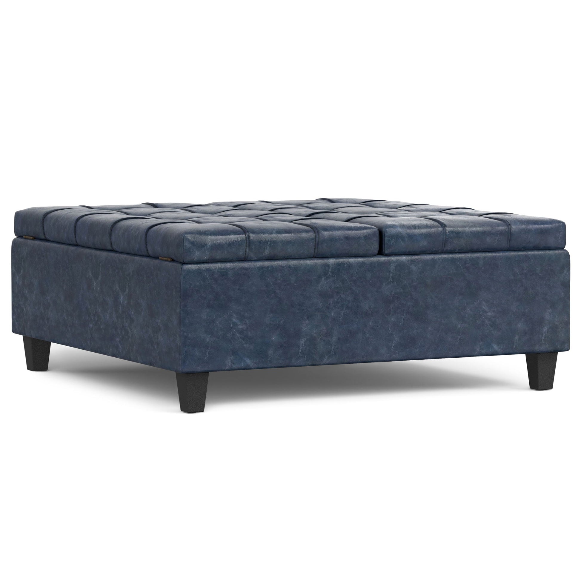 Harrison - Upholstered Coffee Table Storage Ottoman Simpli-Home