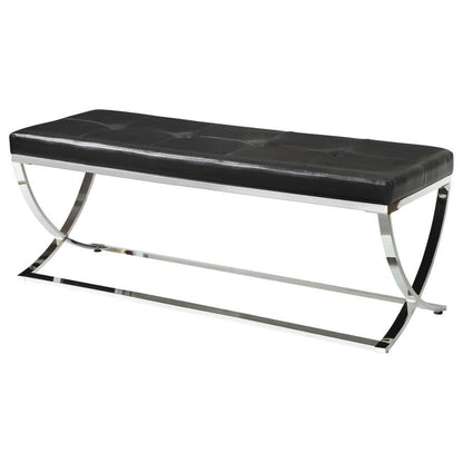 Walton - Leatherette Upholstered Tufted Accent Bench CoasterEssence