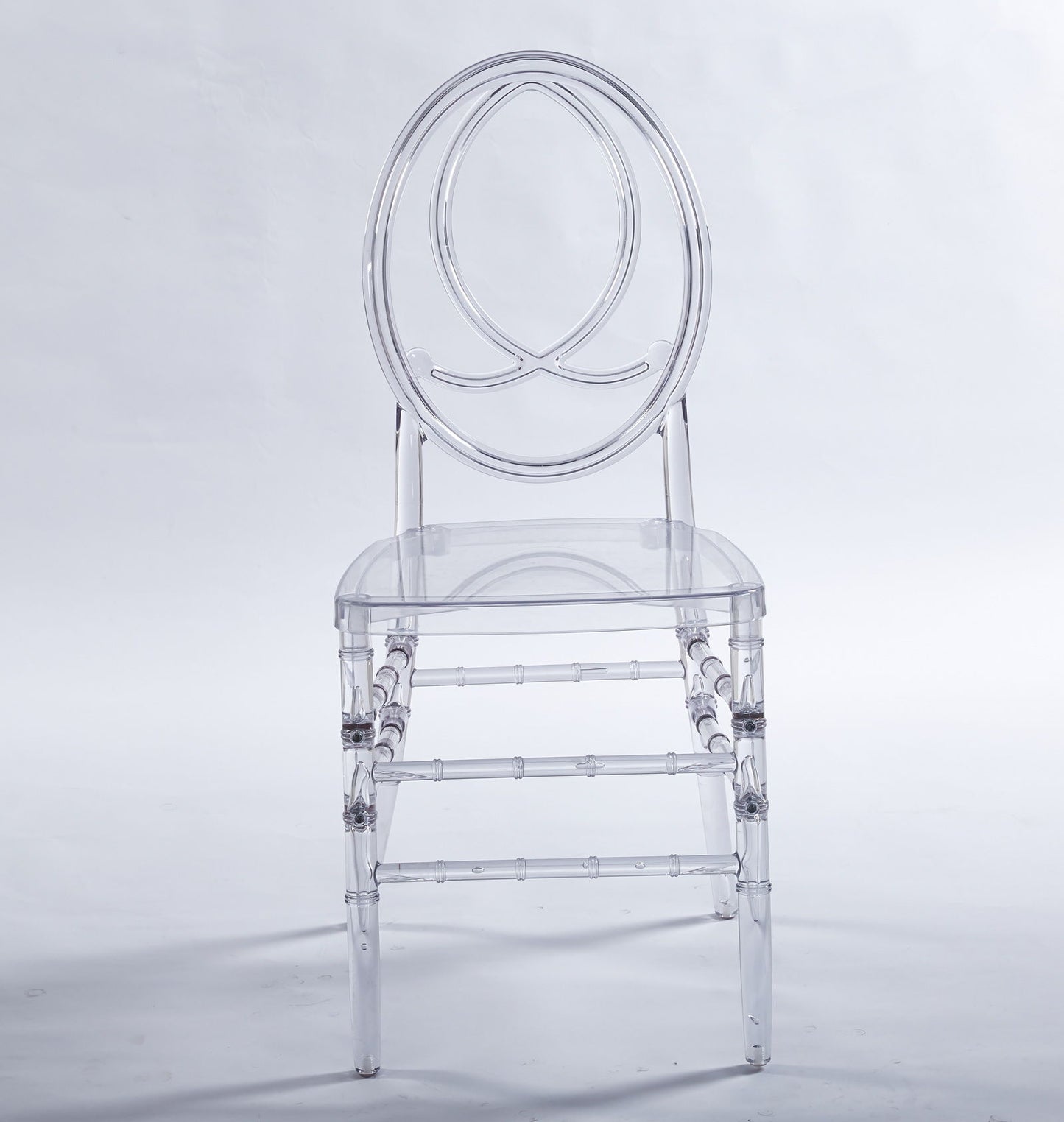 Dining Chair, Plastic Seat, Welding Chair (Set of 4) - Transparent Home Essentials