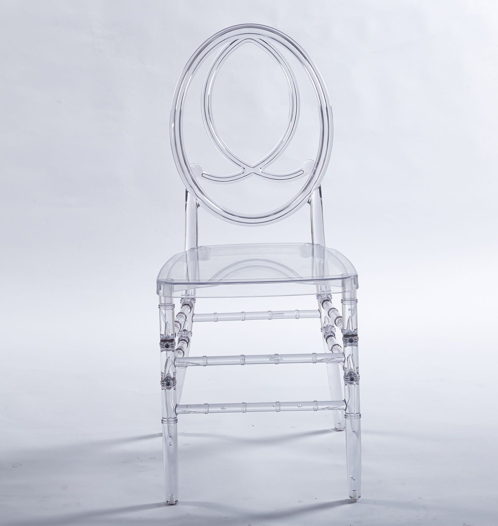 Dining Chair, Plastic Seat, Welding Chair (Set of 4) - Transparent Home Essentials
