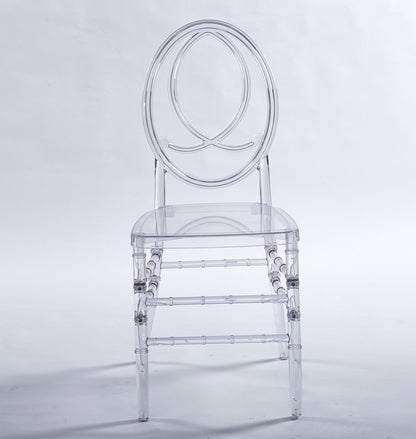 Dining Chair, Plastic Seat, Welding Chair (Set of 4) - Transparent Home Essentials