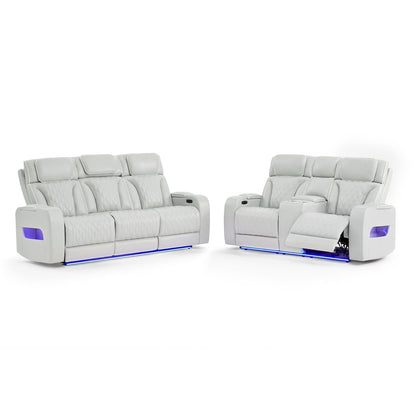 Julian - Set With Power Recliner, LED Lighting & Speaker Global Furniture USA