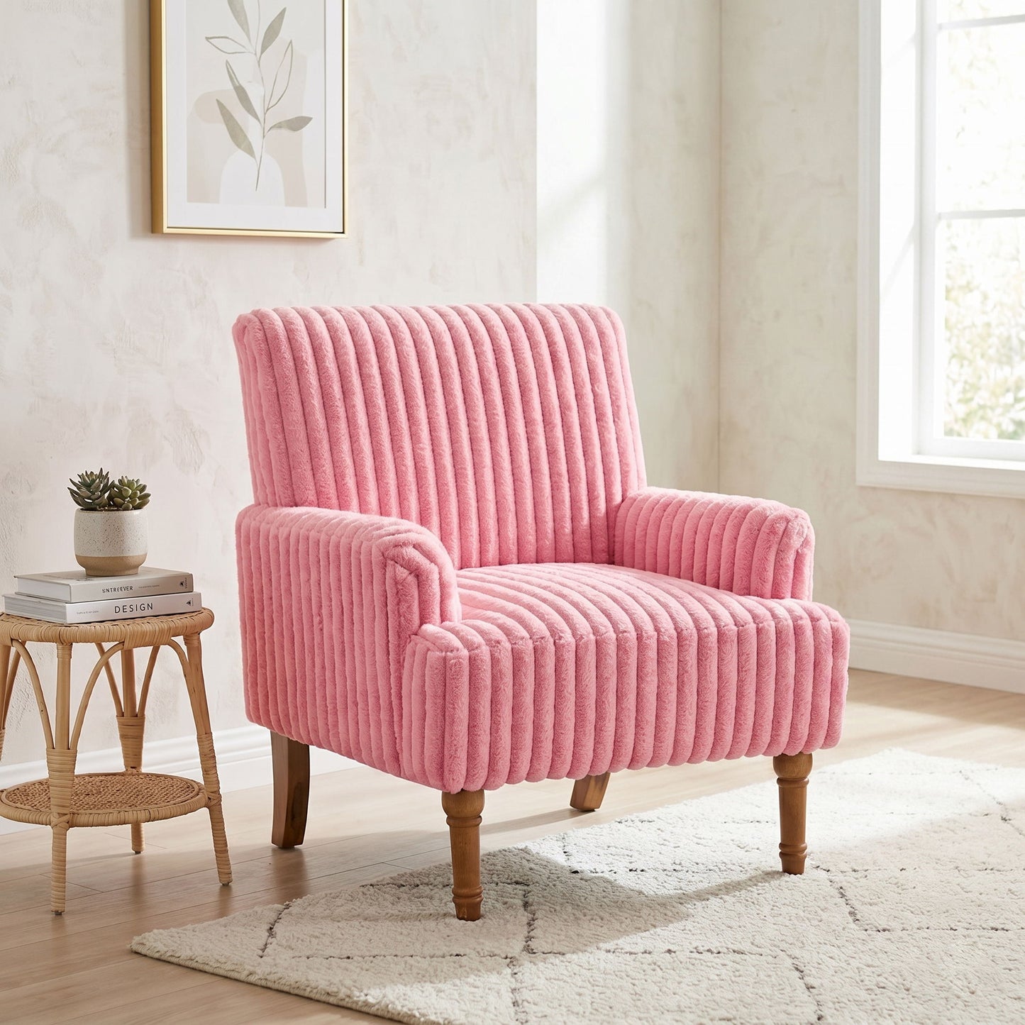Accent Comfortable Upholstered Armchair For Living Room Home Essentials