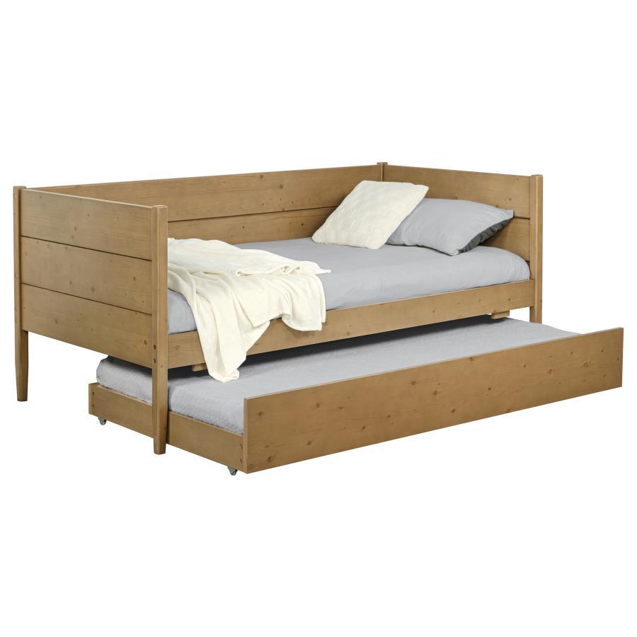 Calinda - Wood Twin Daybed With Trundle - Natural Coaster Fine Furniture