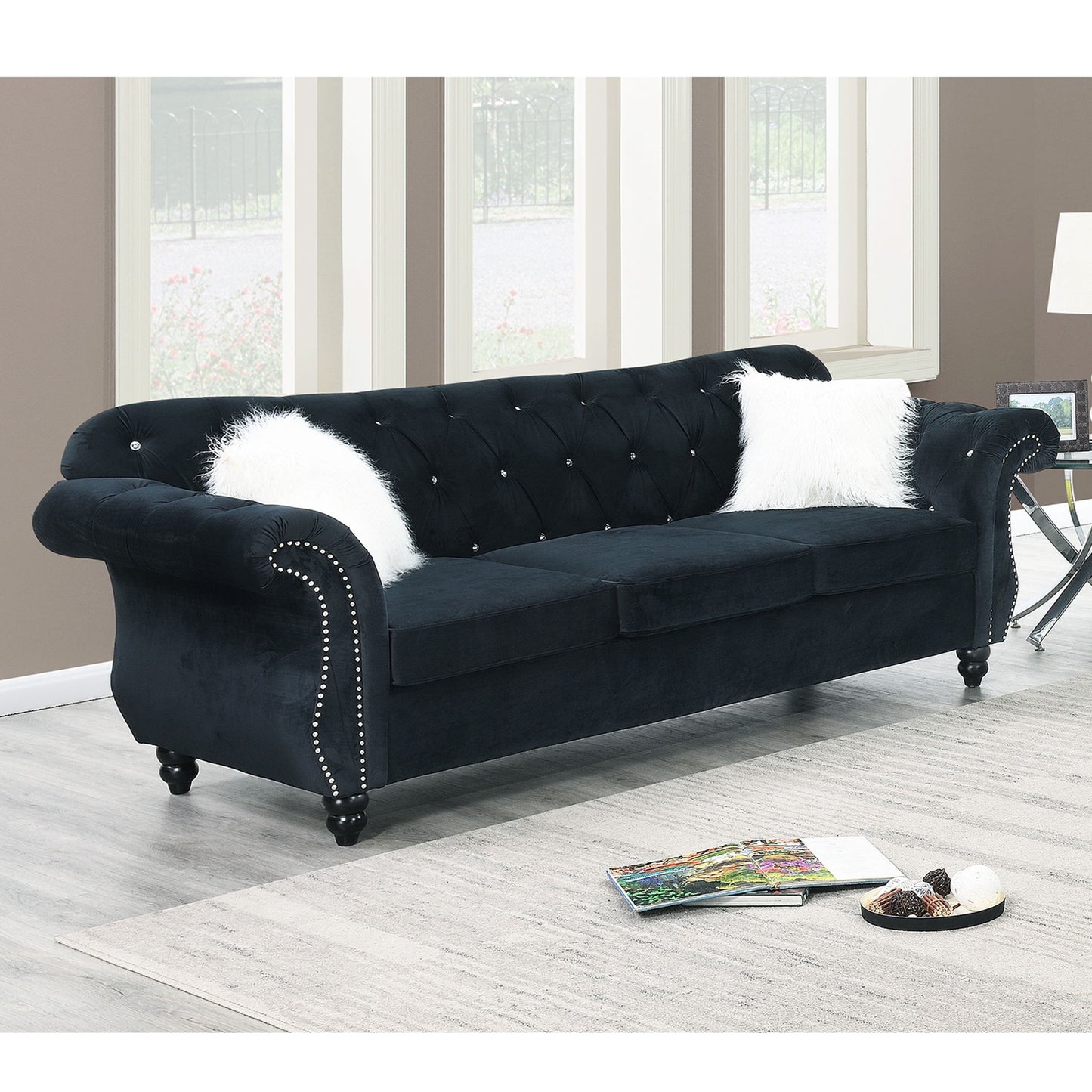 Sofa With Pillows Living Room Furniture Couch Home Essentials