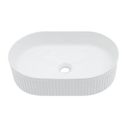Vessel Oval Bathroom Sink - White Daily Nest