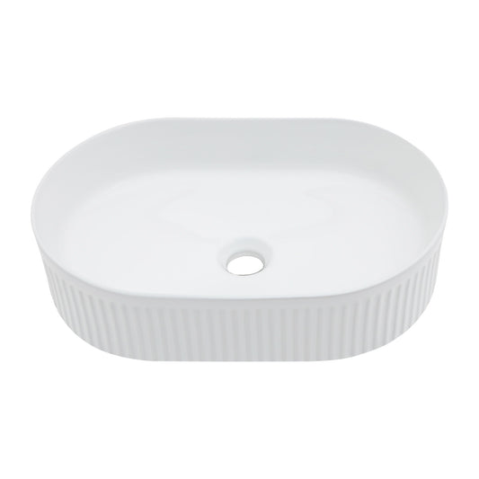 Vessel Oval Bathroom Sink - White Daily Nest