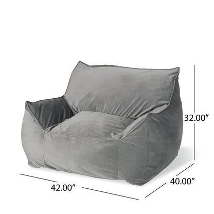 Allea - Bean Bag Chair With Armrests Home Essentials