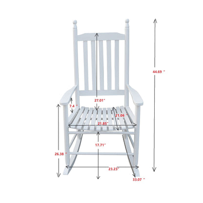 Wooden Porch Rocker Chair, Without Mat Home Essentials