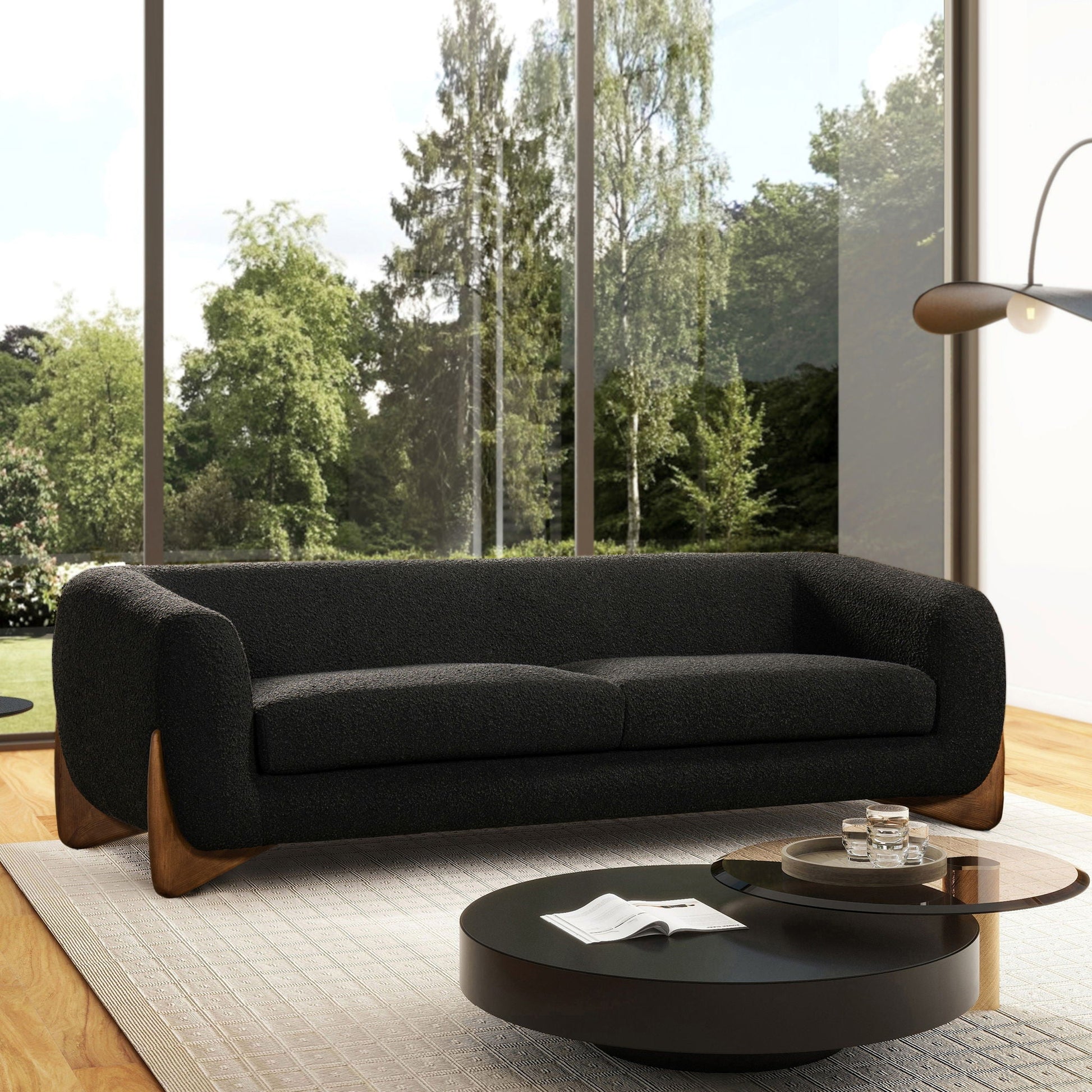 Alpine - Luxurious Upholstery Sherpa Sofa Jennifer Taylor Home