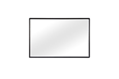 Rectangle Wood Mirror - Black Bernards Furniture
