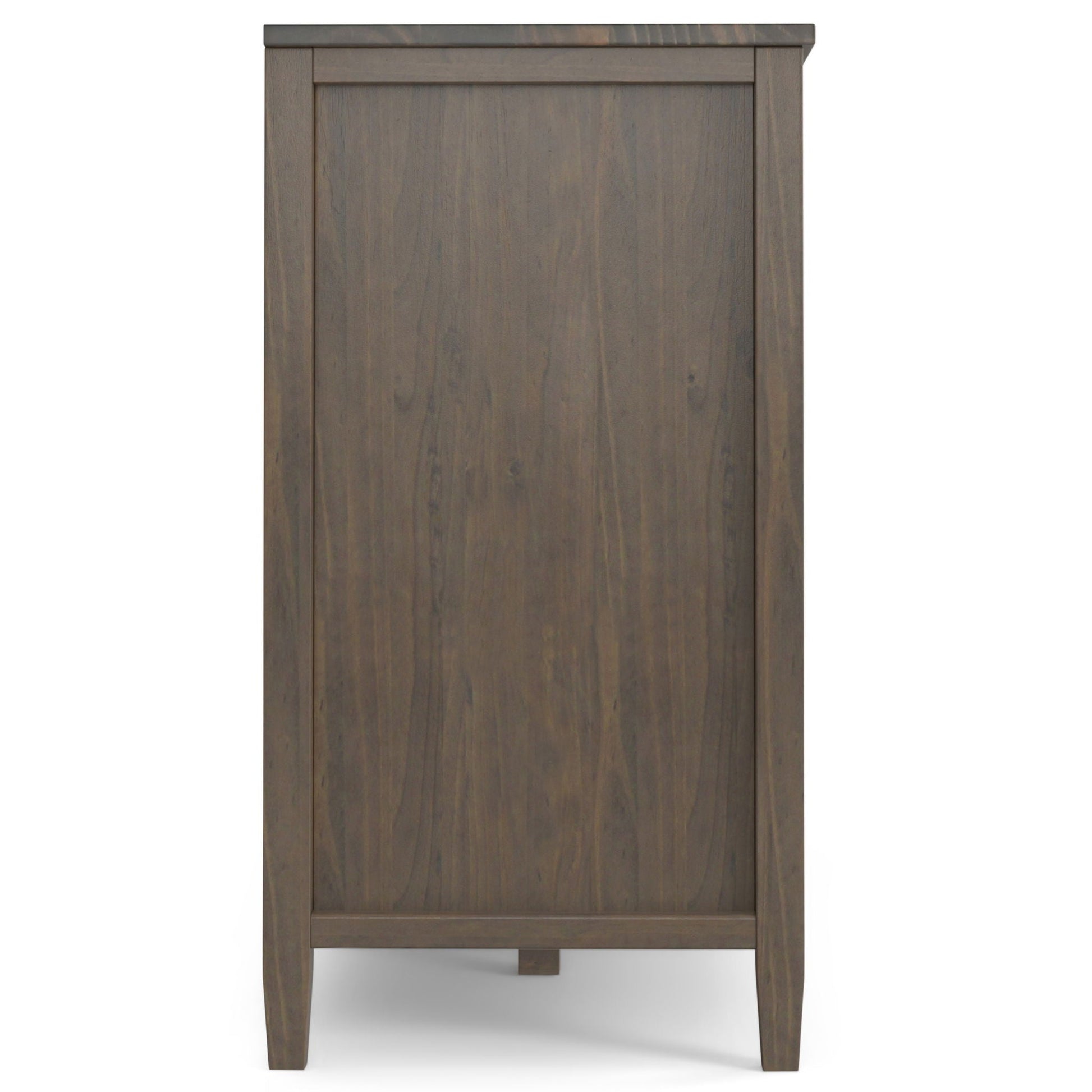 Ela - Wide Storage Cabinet - Smoky Brown Simpli-Home