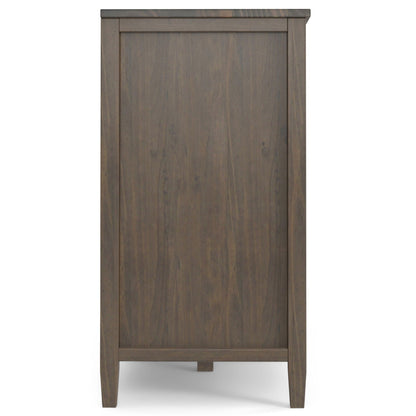 Ela - Wide Storage Cabinet - Smoky Brown Simpli-Home
