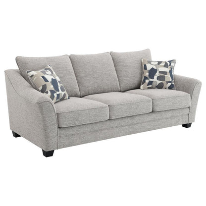 Tomkins - Boucle Upholstered Sofa - Light Gray Coaster Fine Furniture