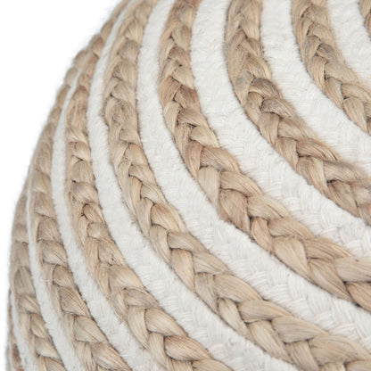 Yolanda - Round Pouf - Natural Simpli-Home