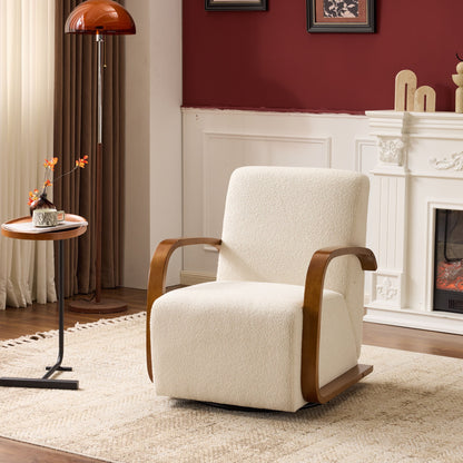 Swivel Accent Rotatable Ergonomic Single Chair For Living Room Home Essentials
