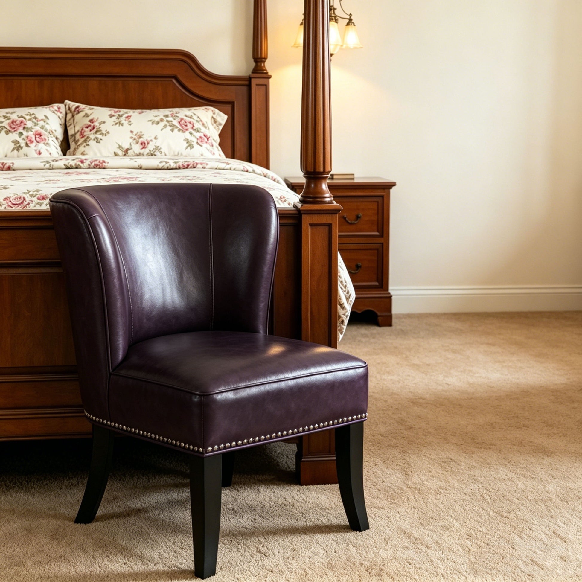 Accent Chair For Living Room - Purple Home Essentials