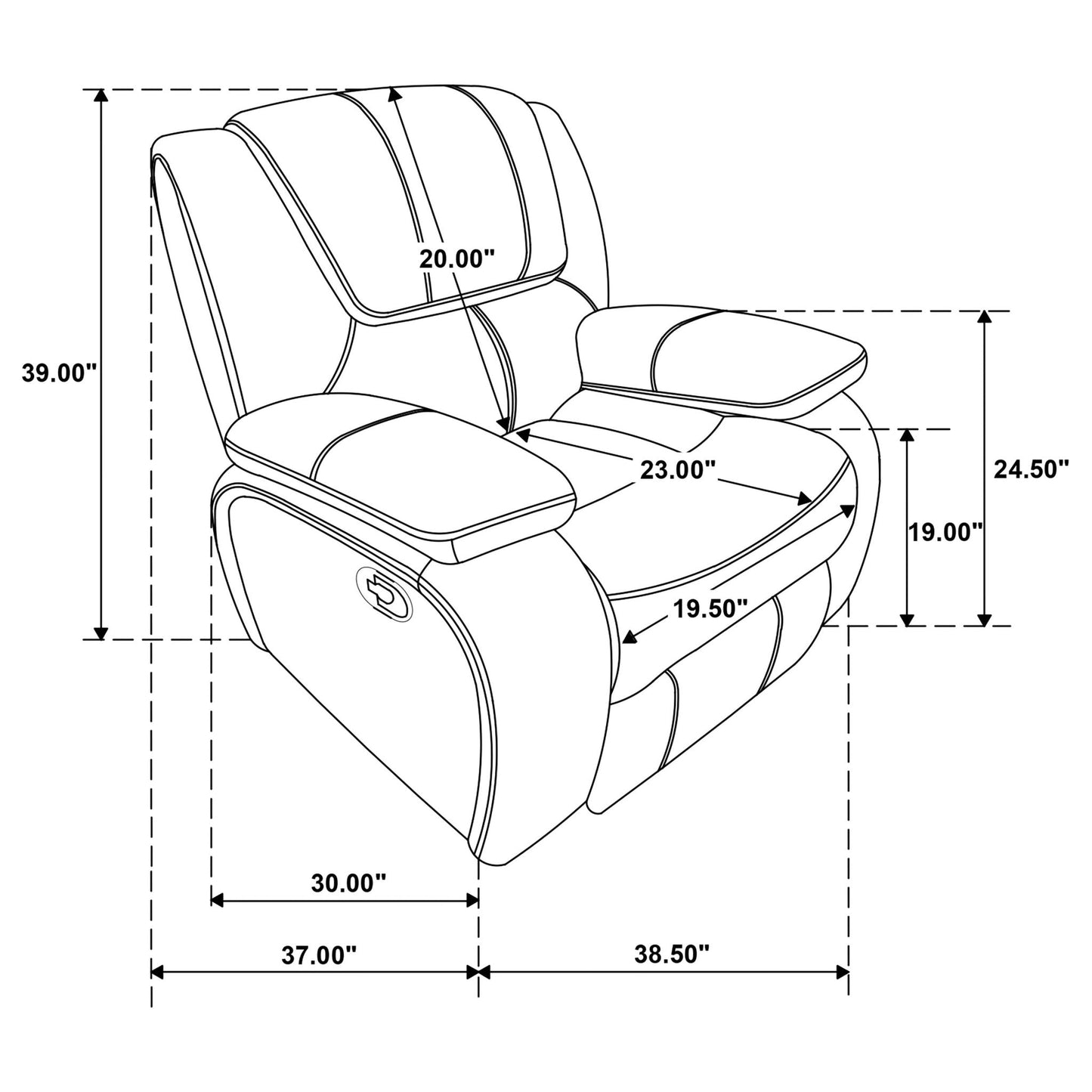 Elodie - Glider Recliner Chair Furniture Max