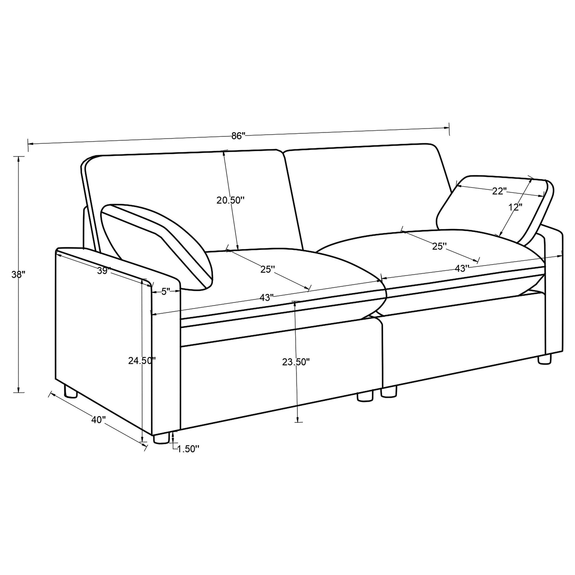 Hollander - Power Reclining Loveseat Furniture Max