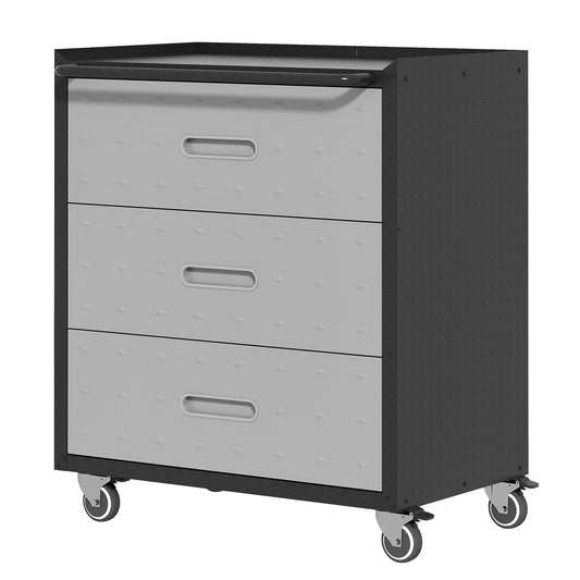 Heavy Duty Metal Storage Cabinet With Wheels 3 Drawer Tool Cabinet For Garage, Office, And Home Organizer Solutions Daily Nest