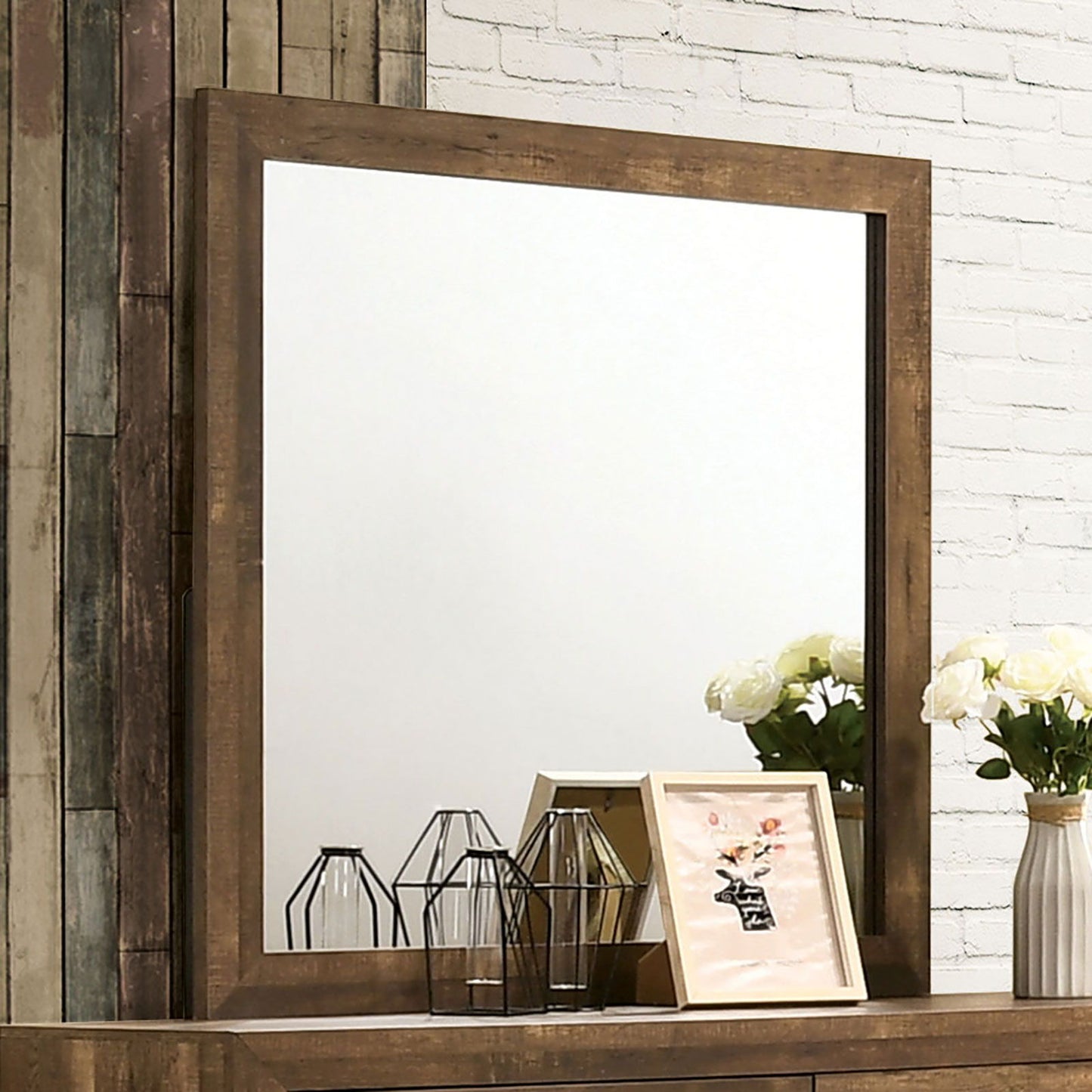 Wentworth - Mirror - Light Walnut