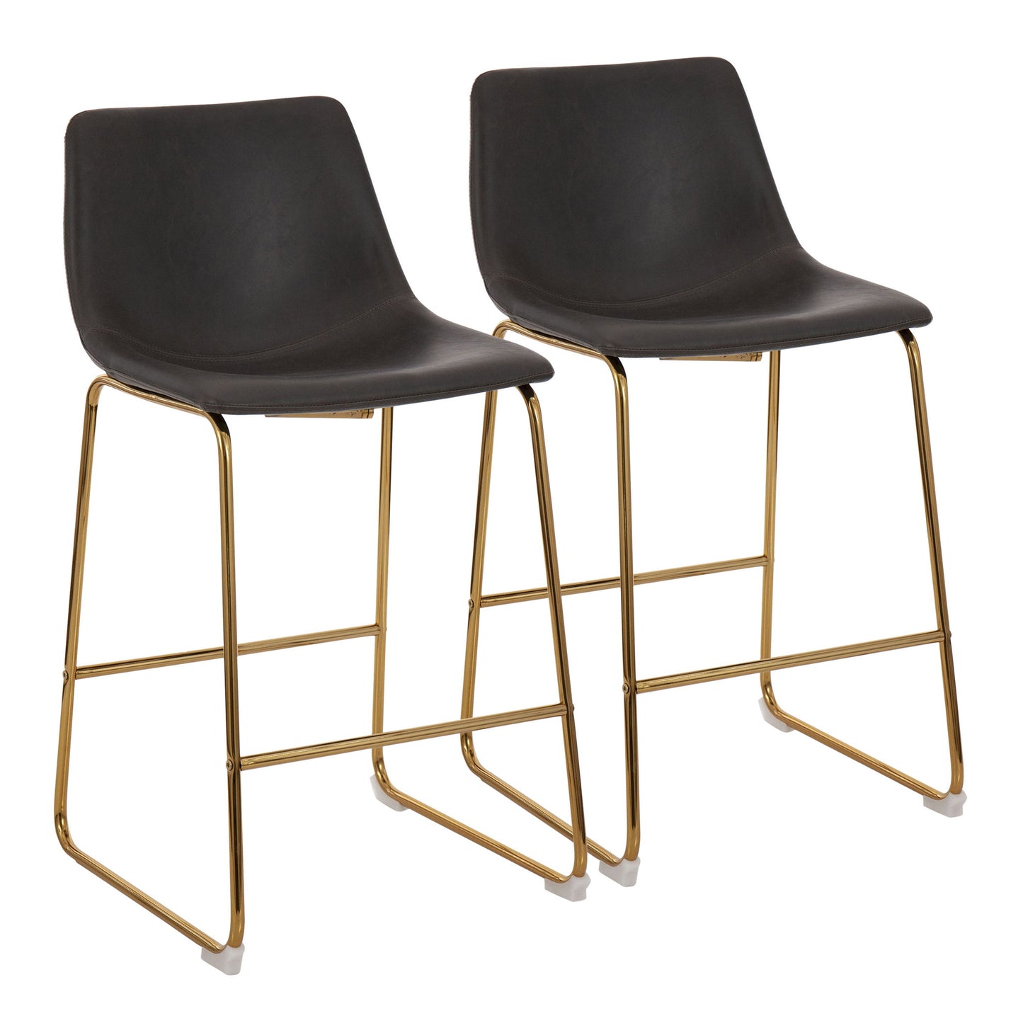 Duke - Contemporary Counter Stool (Set of 2) Lumi Source