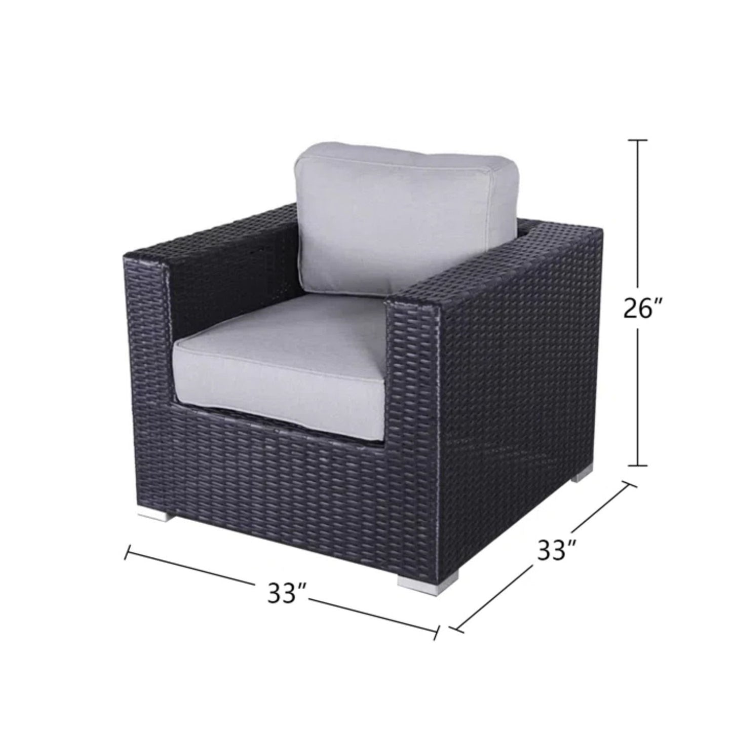 Patio Chair With Cushions Stylish Design LSI Patio Furniture