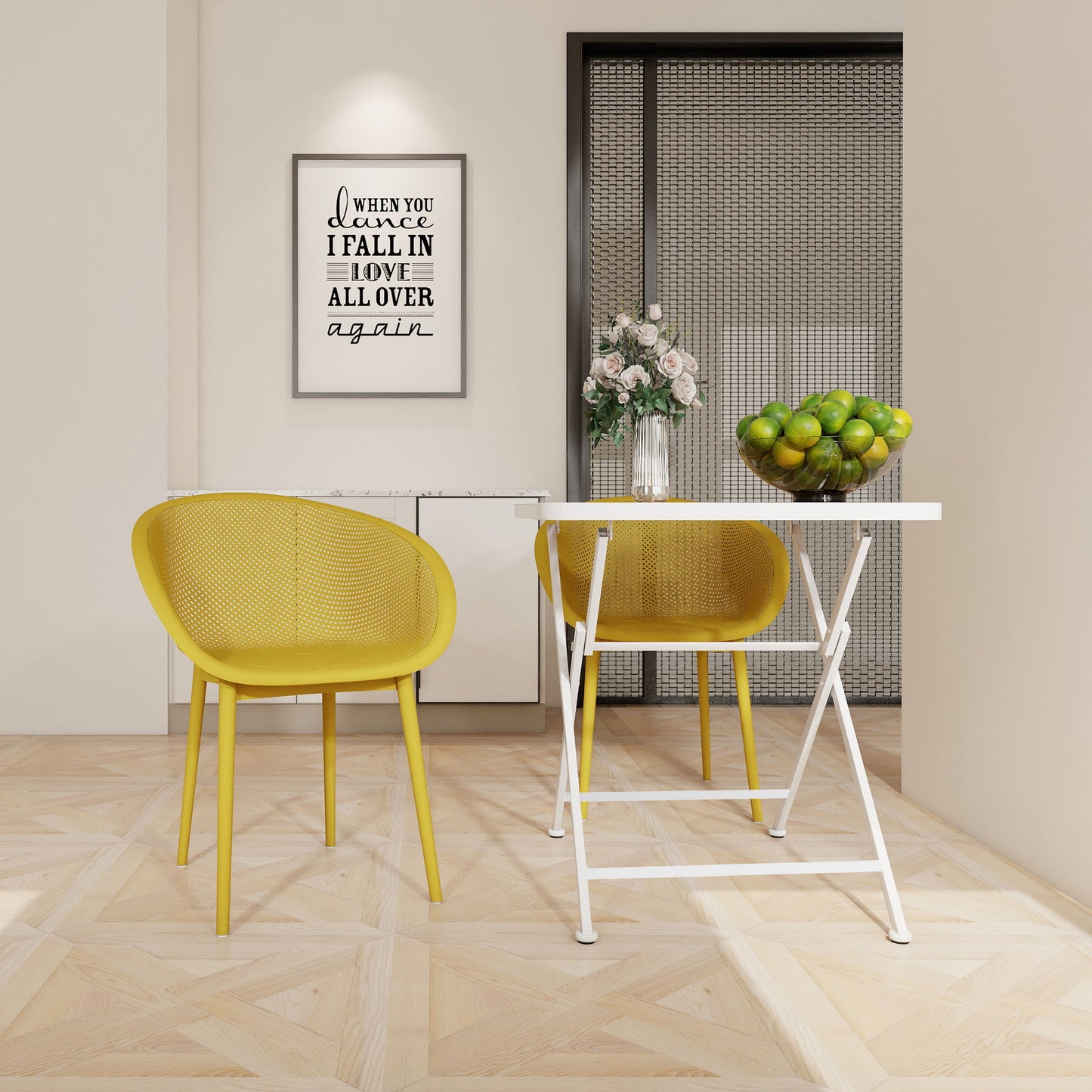 2 Pack Lounge Chair Set & Folding Square Table Home Essentials