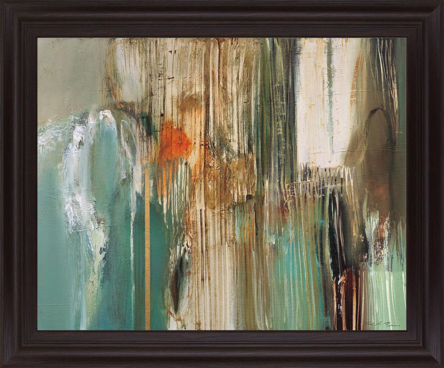 Whispering Teal - 28" x 34" Framed Wall Art Classy Living