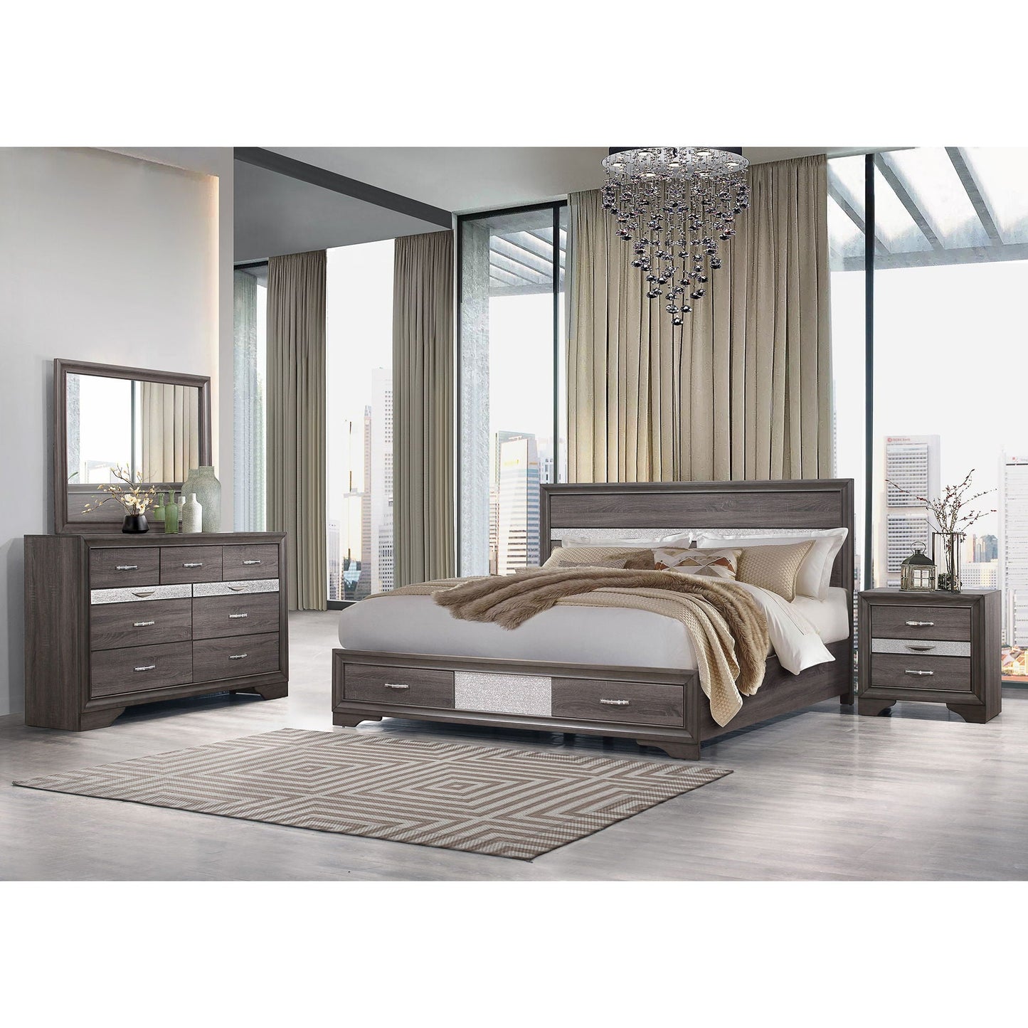 Ryder - Bed Sparkle Global Furniture USA
