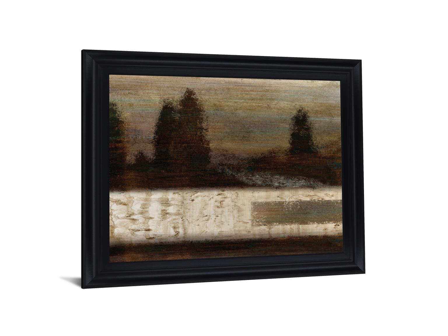 Shadowed Pinescape - 28" x 34" Framed Wall Art Classy Art