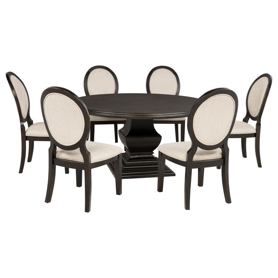Twyla - Round Wood Dining Room Table Set Coaster Fine Furniture