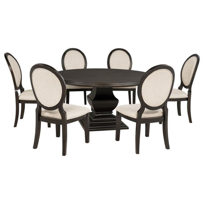 Twyla - Round Wood Dining Room Table Set Coaster Fine Furniture