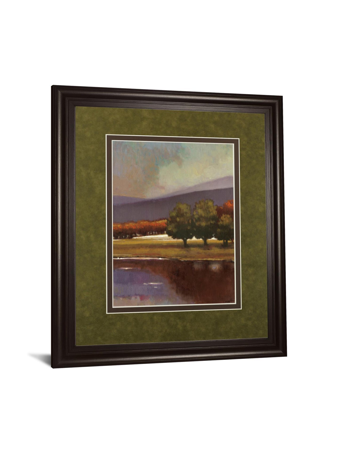 Lake View I By Norman Wyatt, Jr. - Framed Print Wall Art - Green