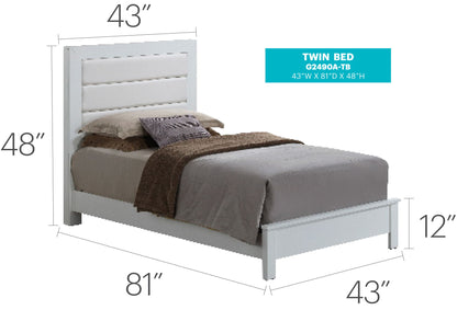 Transitional Modern Design Bed Glory Furniture
