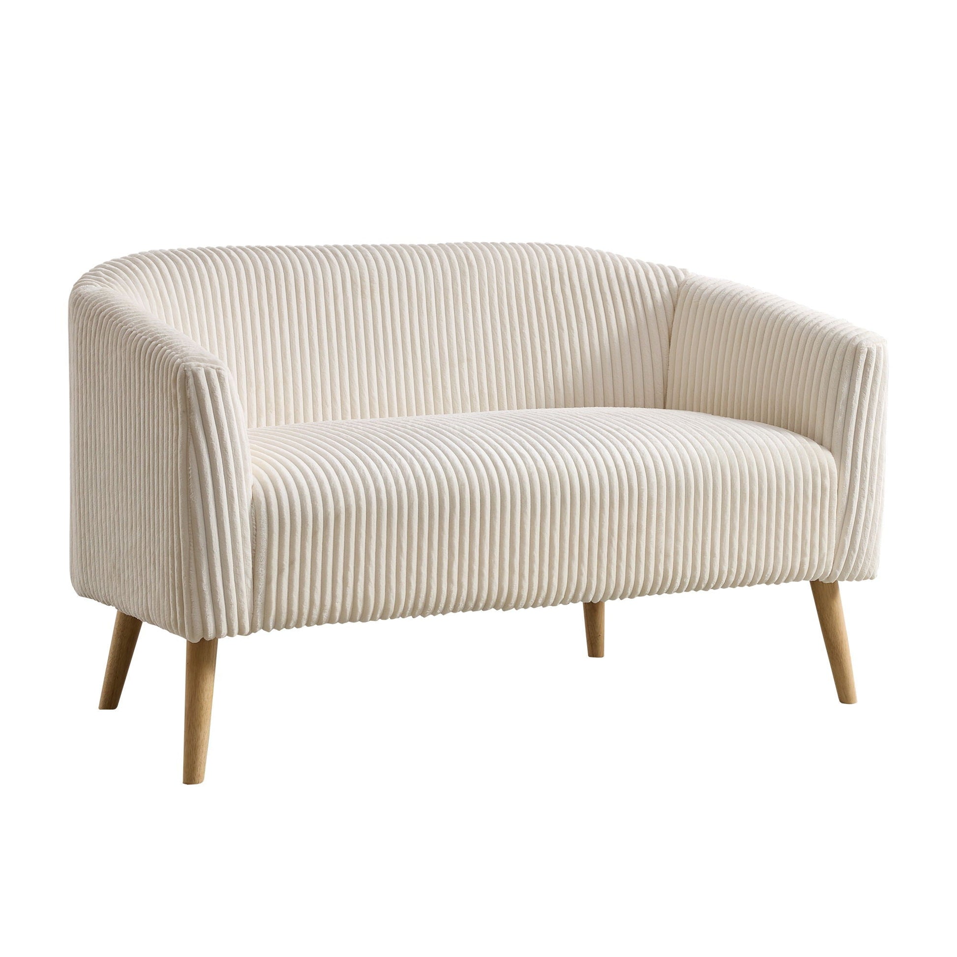 Modern Loveseat Couch Sofa With Corduroy Upholstery, 2 Seat Home Essentials