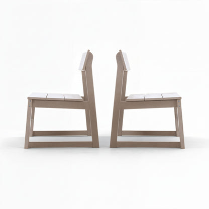 All Weather Patio Dining Chairs (Set of 2) Home Essentials