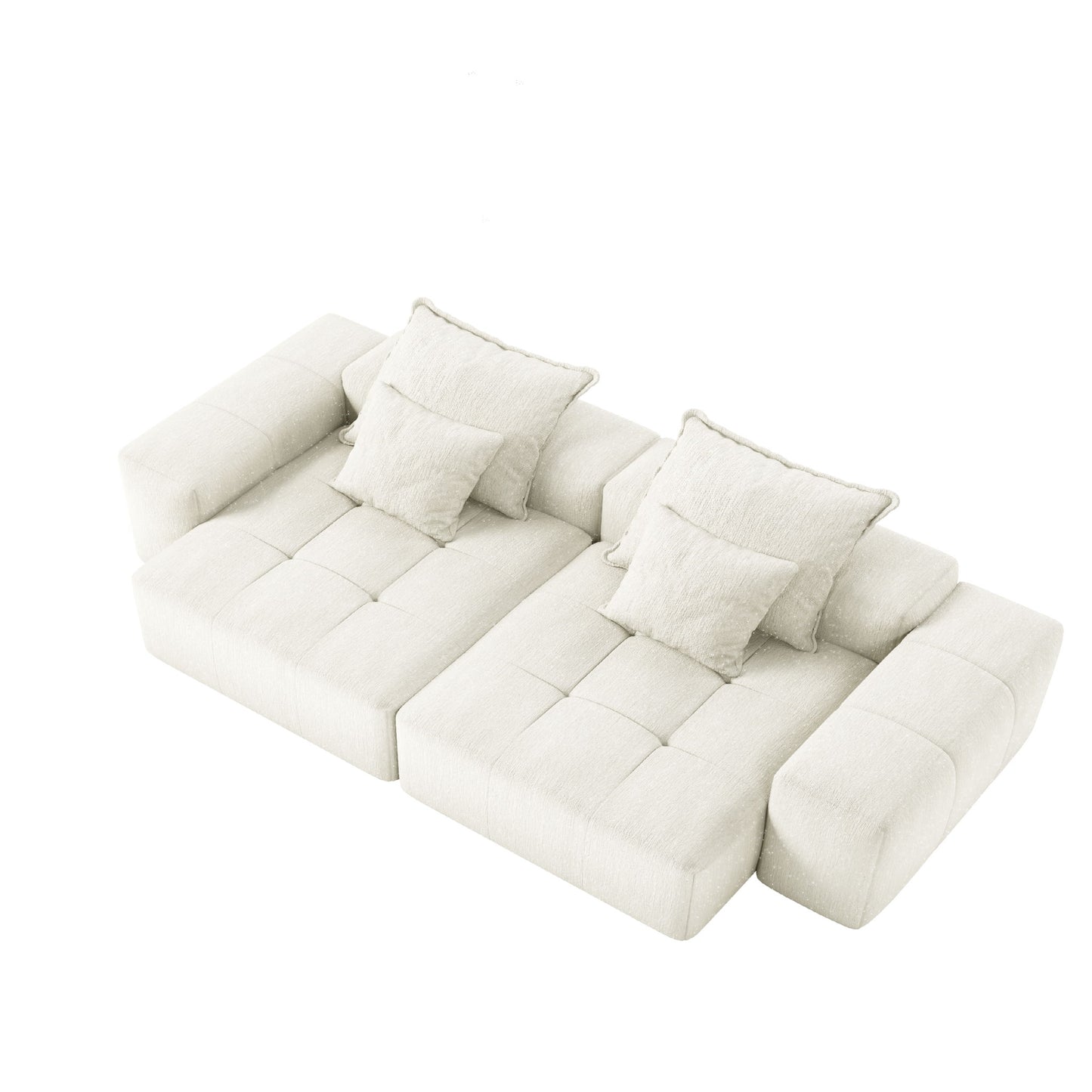 Modern Oversized Diy Combination Modular Sectional Sofa With Pillows Home Essentials