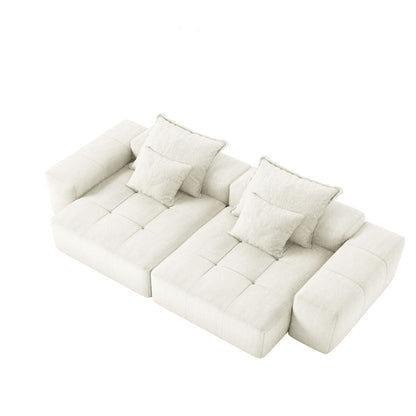 Modern Oversized Diy Combination Modular Sectional Sofa With Pillows Home Essentials