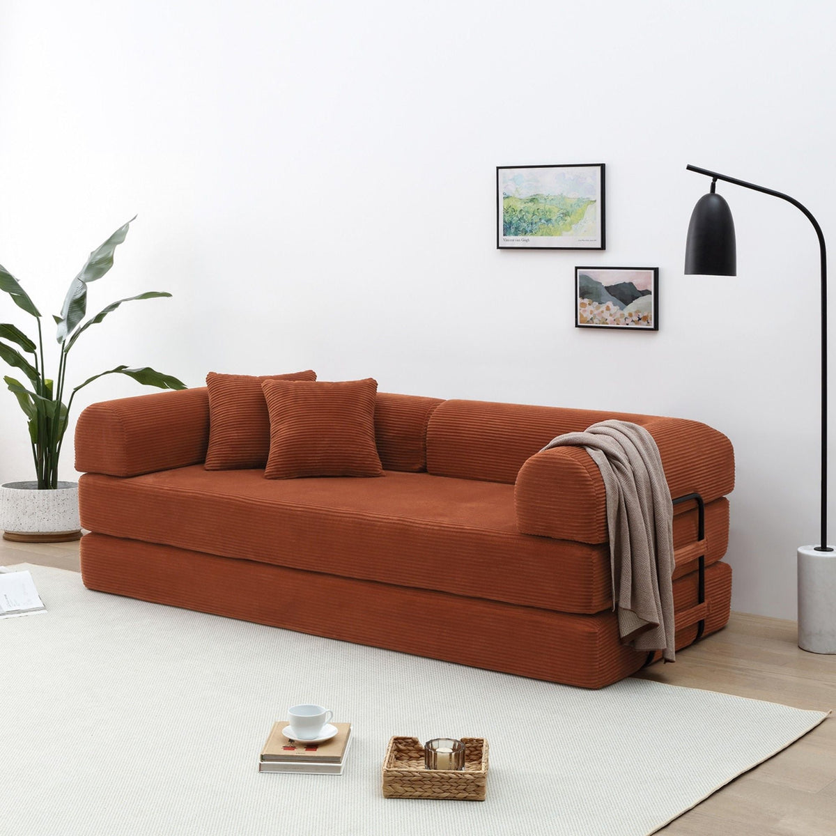 Convertible Foldable Floor Sofa Bed For Living Room Home Essentials