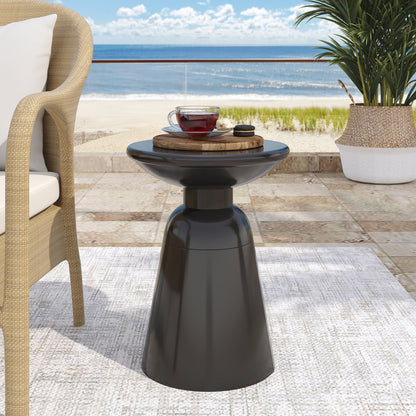 Outdoor Modern Metal End Large Table Noble House