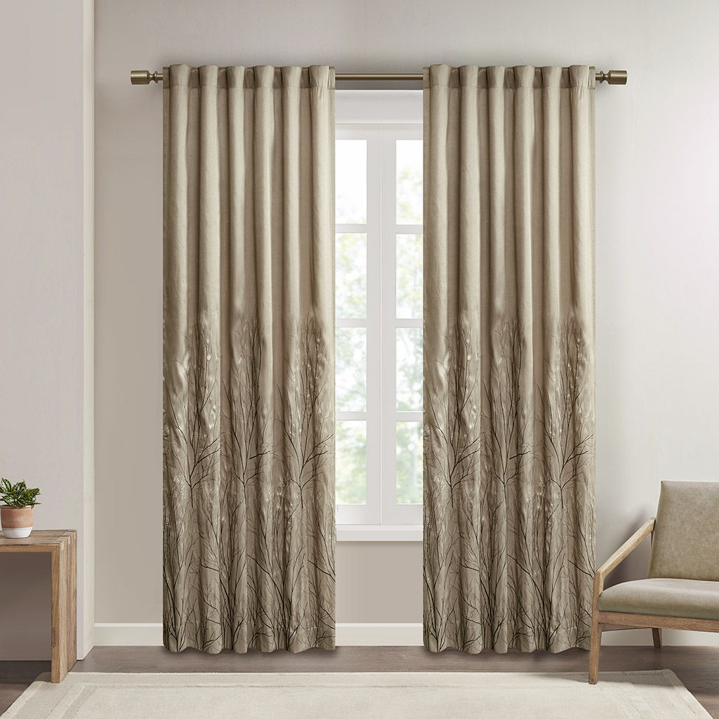 Andora - 84" Window Curtain - Tan