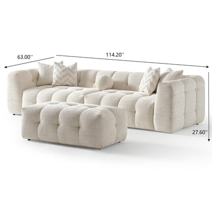 Alana - Modular Sectional Sofa - Ivory Ashcroft Furniture