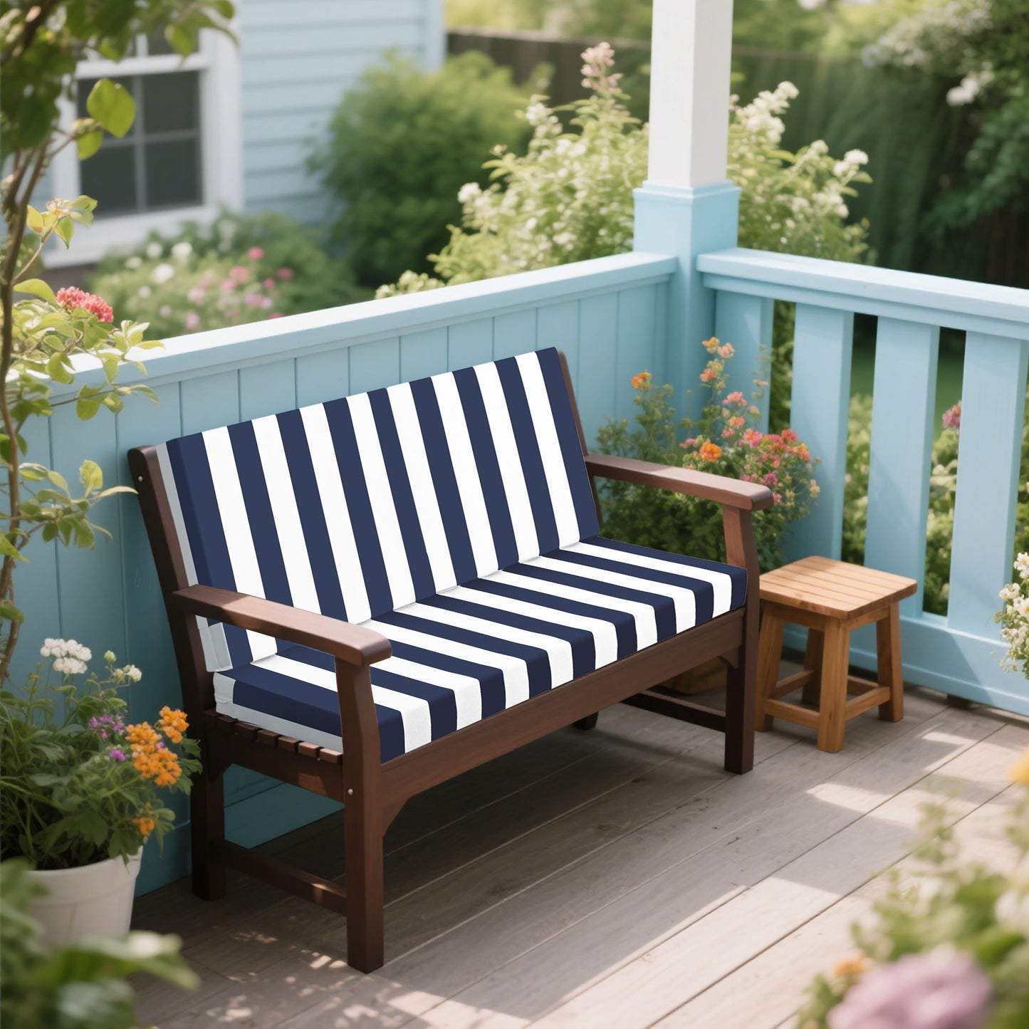 Outdoor Deep Seat Waterproof Replacement Patio Chair Cushions (Set of 2) Home Essentials
