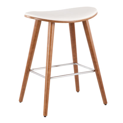 Saddle - Contemporary Counter Stool (Set of 2) Lumi Source