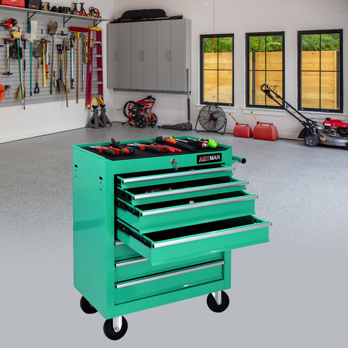 Multifunctional Tool Cart With Wheels And Drawers Daily Nest
